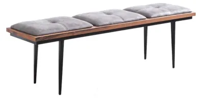 Produktbild von Bank Sitzbank Polster Polsterbank Esszimmer Sitzer Stoff Braun Design