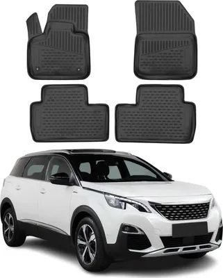 Immagine prodotto di 2017-2025 Peugeot 5008 Tappetini TPE Nero 4 pz