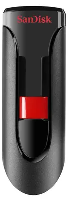 Obrázok produktu pre SanDisk Cruzer Glide, 32GB, 32 GB, USB Typ-A, 2.0, Klzné, Ochrana heslom, Čierna, Červená