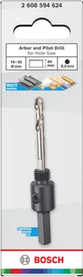 Produktbild von Aufsteckhalter und Zentrierbohrer für Lochsäge, 14-30 x 44 mm