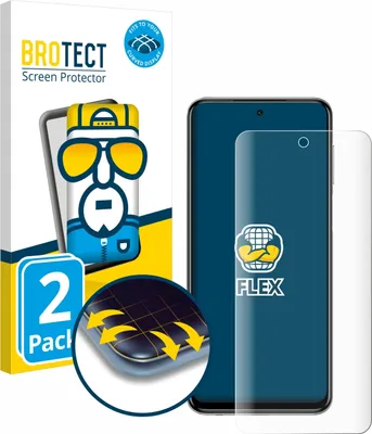 Produktbild von 2x BROTECT Fullscreen Schutzfolie für Xiaomi Redmi Note 9S / 9 Pro Displayschutz Folie Fullcover Klar Transparent