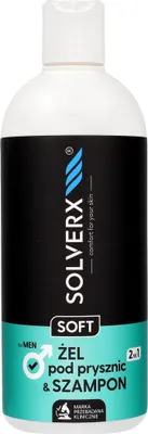 Immagine prodotto di SOLVERX MEN SOFT Gel e Shampoo 2in1 400ml