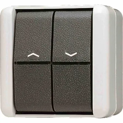 Image de JUNG Interrupteur à bascule pour stores 839VW WG800 IP44 Bouton-poussoir unipolaire