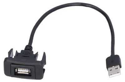 Obrázek produktu pro Zásuvka USB v autě Flexibilní prodlužovací kabel Nabíjecí adaptér Zápustný držák na palubní desku