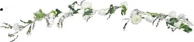 Image de Couronne de fleurs, motif roses artificielles, polyvalente pour les événements et la décoration, BLANCHE