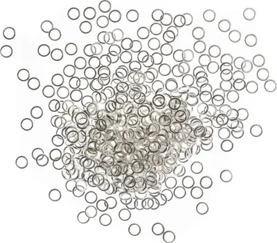Produktbild von 400x Biegeringe Ringe Jumprings Spaltring Verbindungsringe DIY versilbert 5mm