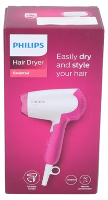 Obrázek produktu pro Philips Essential Care DryCare Essential BHD003/00 Vysoušeč vlasů, DC, Růžová, Bílá, 1,8 m, 1400 W, 220-240 V