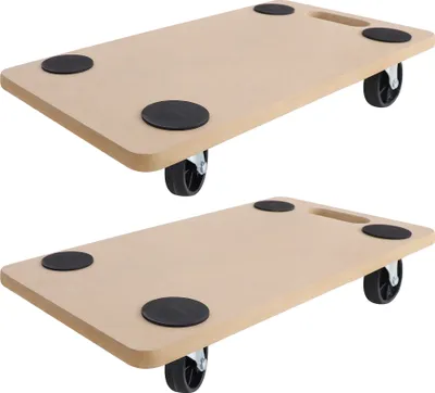 Produktbild von YUENFONG 2 kusy prepravných valčekov protišmykových 58 x 29 cm, prepravná valčeková doska na sťahovanie a do dielne, vrátane gumových podložiek prepravných valčekov