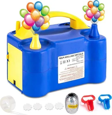 Immagine prodotto di Pompa elettrica per palloncini da 600 W – Gonfiatore rapido per decorazioni da festa