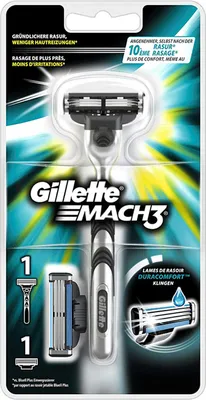 Produktbild von Gillette Mach3 Rasierer + 1 Klinge