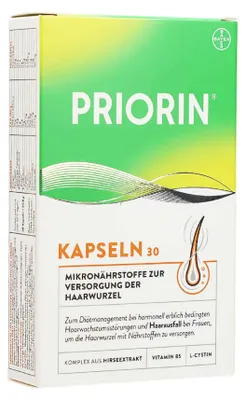 Produktbild von PRIORIN Kapseln 30 St 30St PZN 04002059
