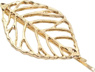 Produktbild von Metal Haarnadel / Haarklammer Blatt in der Farbe Gold