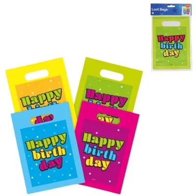 Zdjęcie produktu dla Torba prezentowa Folat Happy Birthday 23 cm 8 sztuk