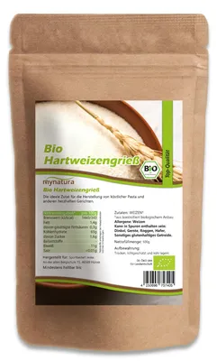 Produktbild von Mynatura  Hartweizengrieß  Beutel  in verschiedenen Größen - 2000g
