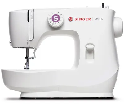 Zdjęcie produktu dla SINGER M1605, Biały, Szycie, Czterostopniowy, Obrotowy, Prąd elektryczny, 425 mm