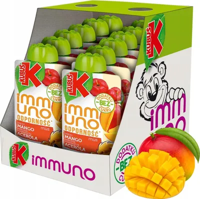 Immagine prodotto di Kubuś Immuno Mus mango acerola dla dzieci 100 g