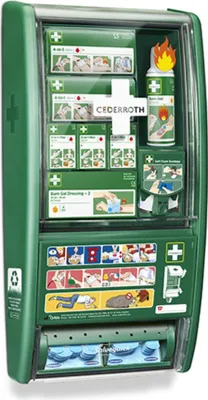 Produktbild von CEDERROTH Erste-Hilfe- und Verbrennungsstation bestückt