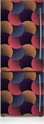 Produktbild von Kühlschrankmagne Kühlschrank Magnetfolie Dekoration 60x180 cm - Buntes Muster