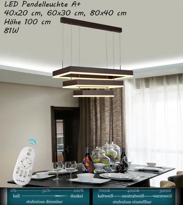 Produktbild von DD146-3 LED Deckenleuchte mit Fernbedienung Lichtfarbe/ Helligkeit einstellbar