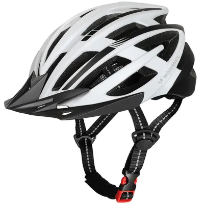 Obrázok produktu pre Wozinsky HT-28VCB veľkosť M čierno-biela cyklistická prilba ľahko nastaviteľná priedušná MTB cestná cyklistika mestská cyklistika