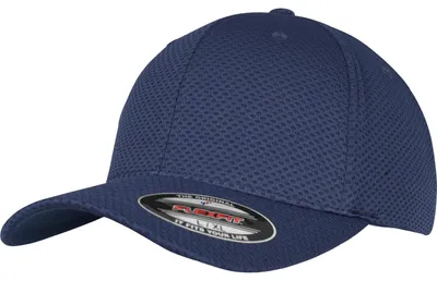 Produktbild von FLEXFIT 6584 | Flexfit 3D Hexagon Jersey Cap, Feines Wabenmuster - Farbe: Navy - Größe: L/XL