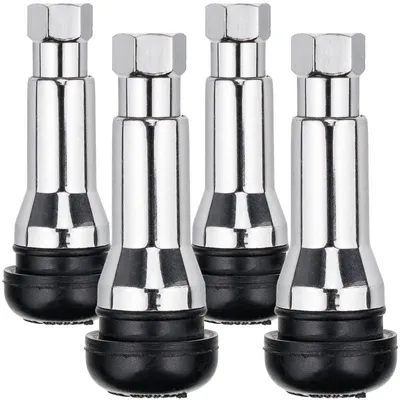 Zdjęcie produktu dla STIX 4x Gummiventile TR414 AC-P ABS Snap in Ventile 11,3cm Verchromt