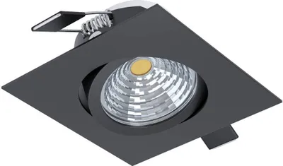 Image de Eglo 33394 SALICETO LED Spot 6W 88x88mm noir clair blanc neutre dimmable