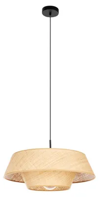 Image de EGLO 44096, 1 ampoule, E27, IP20, Noir, Naturel