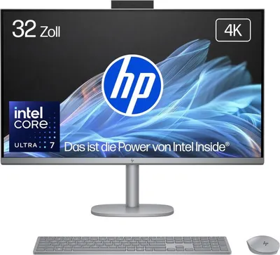 Produktbild von OmniStudio X 32-c0670ng, Silber, 32 Zoll, 4K, IPS, Intel Core Ultra 7 155H, 32 GB, 1 TB SSD