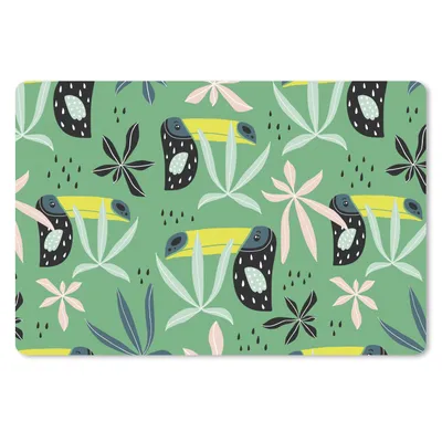 Produktbild von MuchoWow® Mauspad Mousepad Tukan - Blätter - Dschungel 27x18 cm - Mousepads - Maus Mat - Pad - Mausunterlage - Büroartikel - Desk Matten