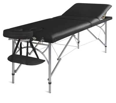 Obrázek produktu pro Masážní lehátko skládací Medimas Ultra 3 XXL - černé třízónové hliníkové