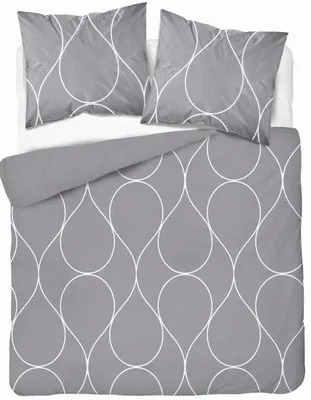 Image de Detexpol Linge de Lit Satiné Microfibre Gris 160x200