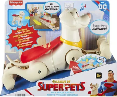 Immagine prodotto di Fisher-Price DC League of Super Pets Figura di Crypto con volo a supervelocità