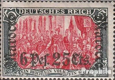 Produktbild von Briefmarken Dt. Post Marokko 1906 Mi 45 mit Falz Germania-Aufdruck