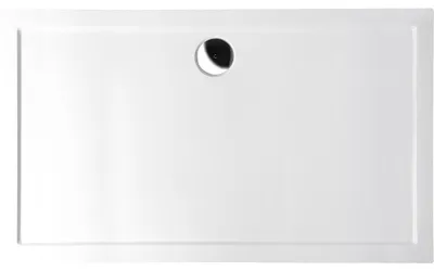 Produktbild von KARIA Gussmarmor-Duschwanne, Rechteck 120x70cm, weiss