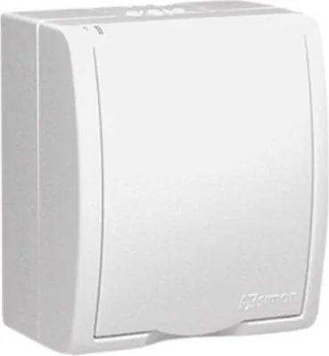 Zdjęcie produktu dla Kontakt-Simon AQGZ1/11, Biały, Plastik, IP54, 250 V, 60 mm, 46 mm