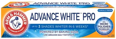 Image de Arm & Hammer - Dentifrice blanchissant à base de bicarbonate de soude - Advance White Pro - 75 ml