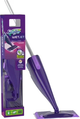 Immagine prodotto di Swiffer WetJet Bodenwischer All-in-1 Wischer Set als Starterset für fast jeden Boden, Bodenstarter + 5 Wischtücher + Bodenreiniger