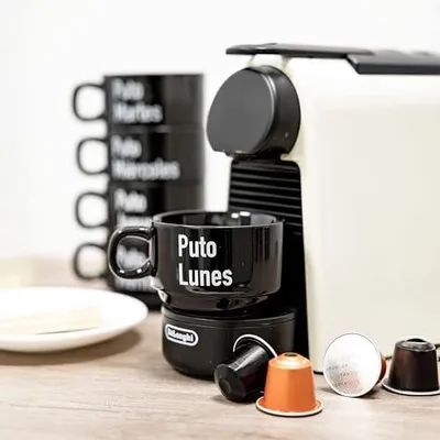 Zdjęcie produktu dla Filiżanki do espresso czarne zestaw 5 szt prezent dla mamy