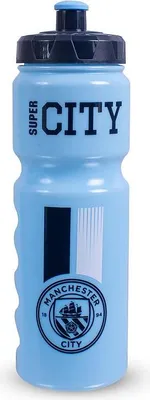 Produktbild von Team Merchandise Manchester City Kunststoffflasche 750ml Sport Trinkflasche Blau