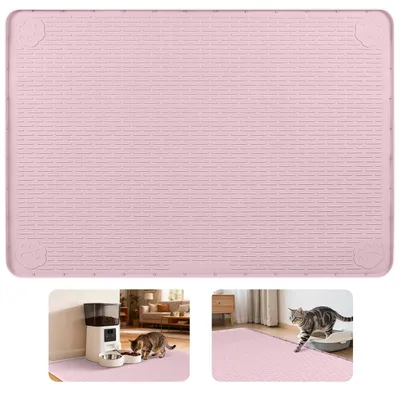 Silikon-Futtermatte für Katzen, 101 x 71 cm, rosa