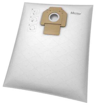 Produktbild von McFilter I 10 Staubsaugerbeutel Vlies geeignet für Bosch Staubsauger GAS20 L SFC, GAS15 L, GAS1200 L Professional, wie Bosch 2605411229, mehrlagiges Microvlies, Deckscheibe mit Staubverschluss