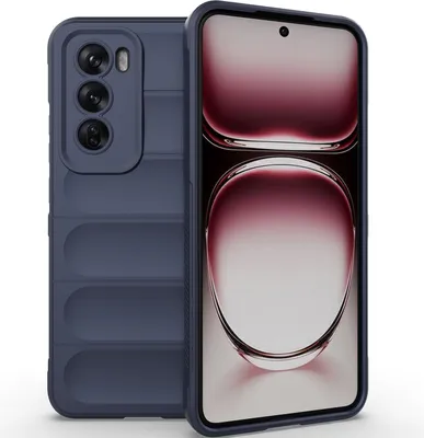 Produktbild von Handyhülle für Oppo Reno12 Pro Weich TPU Silikon Stossfest Anti-rutsch Hülle Dunkelblau