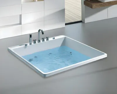 Obrázok produktu pre Wellness bazén Vaňa Whirlpool perličkový kúpeľ Vírivka Relaxačný bazén 135x135 cm