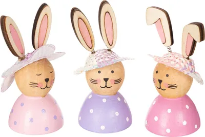 Produktbild von Charmante Hasenfiguren für frühlingshafte Osterdekoration und Tischgestaltung, 9 Stück