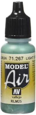 Acrylfarbe 17 ml – Lichtgrün RLM25, Matt, Airbrush