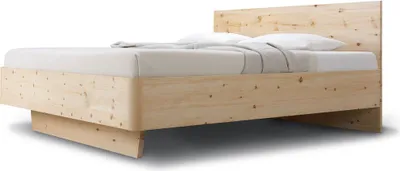 Produktbild von Doppelbett Gardena 200 x 200 cm in Nussbaum geölt mit Kopfteil