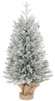 Produktbild von Mini Künstlicher Weihnachtsbaum 60 cm Tannenbaum künstlich mit Schnee, für Tisch Weihnachtsdekoration