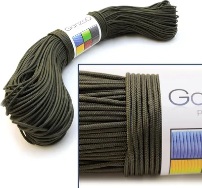 Produktbild von Universell einsetzbares Überlebensseil aus Nylon Paracord 3 Kernstränge 100 Meter olivgrün