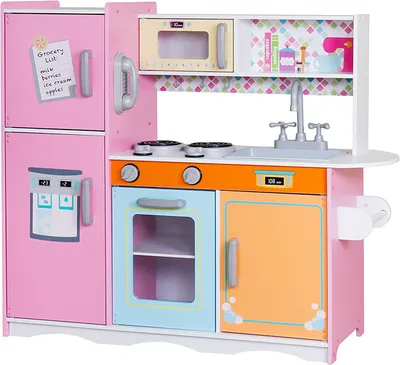 Produktbild von Rijoka Kinderküche aus Holz - Prinzessin Spielküche - 83x31x95cm